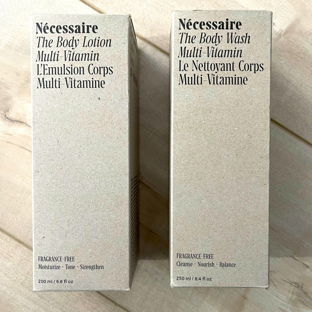 Necessaire Body Wash and Lotion